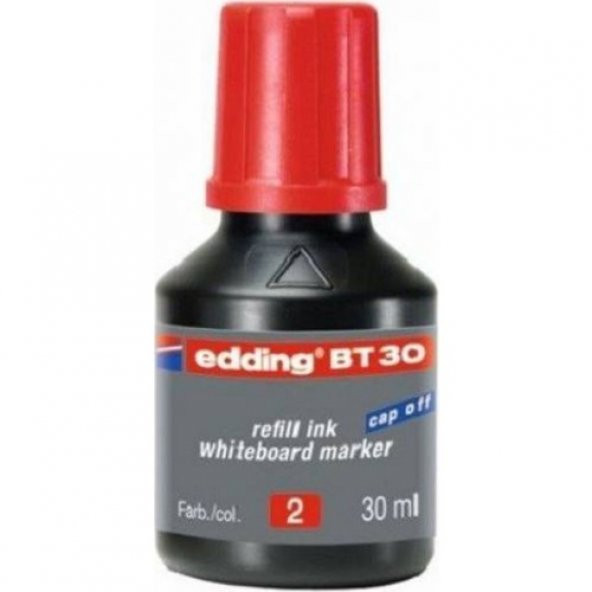 EDDİNG TAHTA KALEM MÜREKKEBİ 30 ML KIRMIZI 2 Lİ