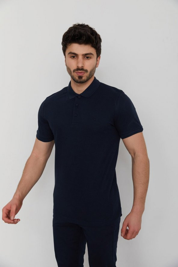 Cazador 22YCEEO04613 Erkek Lacivert Polo Yaka  T-shırt - 2