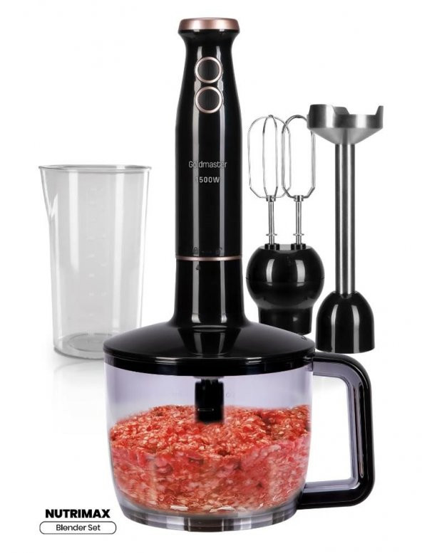 Goldmaster GM-7293 1500 W Nutrimax Blender Seti