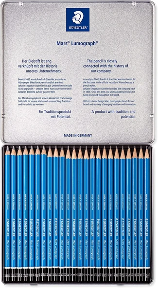 Staedtler Mars Lumograph 24'lü Dereceli Kalem Seti / 100 G24
