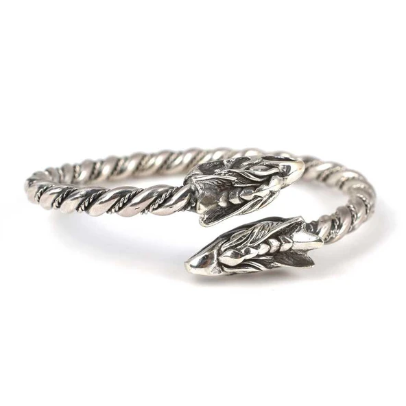 925 Ayar Gümüş Ejderha Kaşlı Burma Bilezik ürün görseli