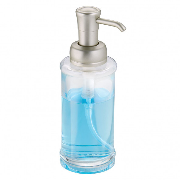 70425ES SIVI SABUNLUK CAM KROM POMPALI ŞEFFAF 7X7X20CM 325ML - 2