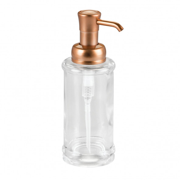 70429ES SIVI SABUNLUK CAM ALTIN PİRİNC POMPALI 7X7X20CM 325ML - 5