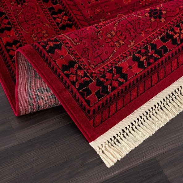 Afgan Türkmen Otantik Desenli Dokuma Salon ve Oturma Odası Halısı 2959H_ZS77 - 5