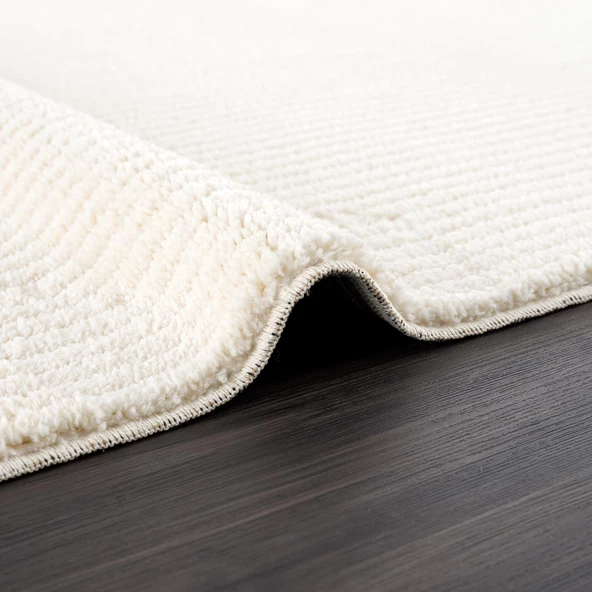 Pandora Krem Modern Peluş Oturma Odası ve Salon Halısı 1104-RR66 - 4