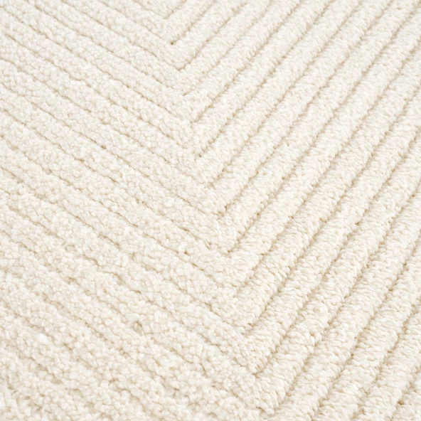 Pandora Krem Modern Peluş Oturma Odası ve Salon Halısı 1104-RR66 - 2