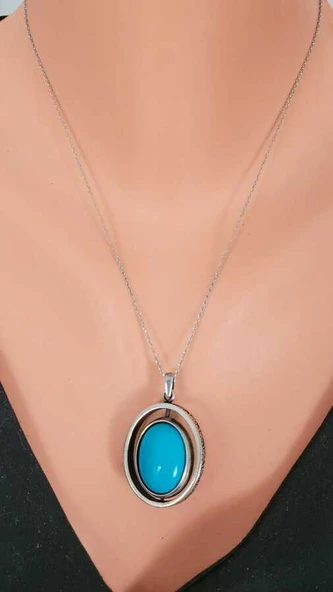 925 Ayar Gümüş Fırfır Kolye - Resim 3