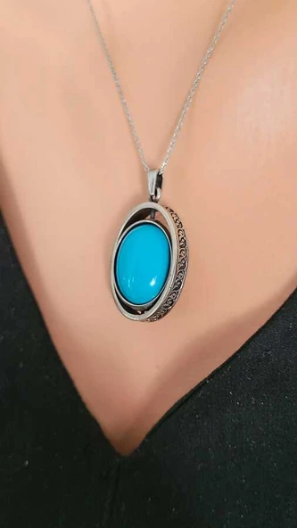 925 Ayar Gümüş Fırfır Kolye - Resim 5