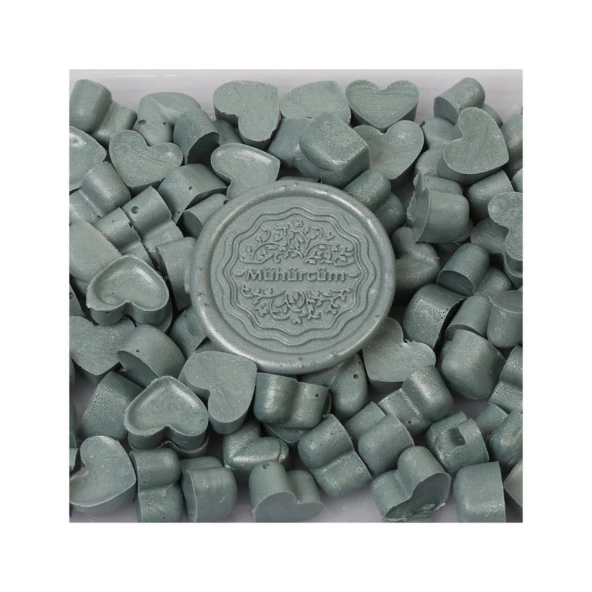Mühür Mumu Eritme Kalp Boncuk Paket Model No: 15 SATEN GRİ - 2