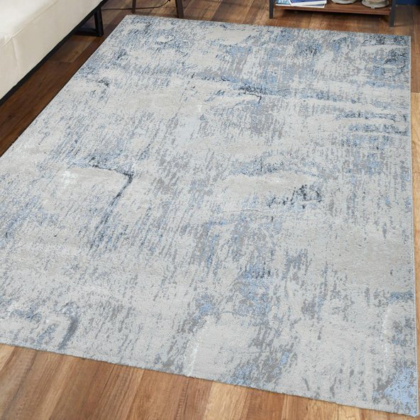 Oriental Gri-Mavi Makina Dokuma Oturma Odası ve Salon Halısı 5051AOF61 - 1