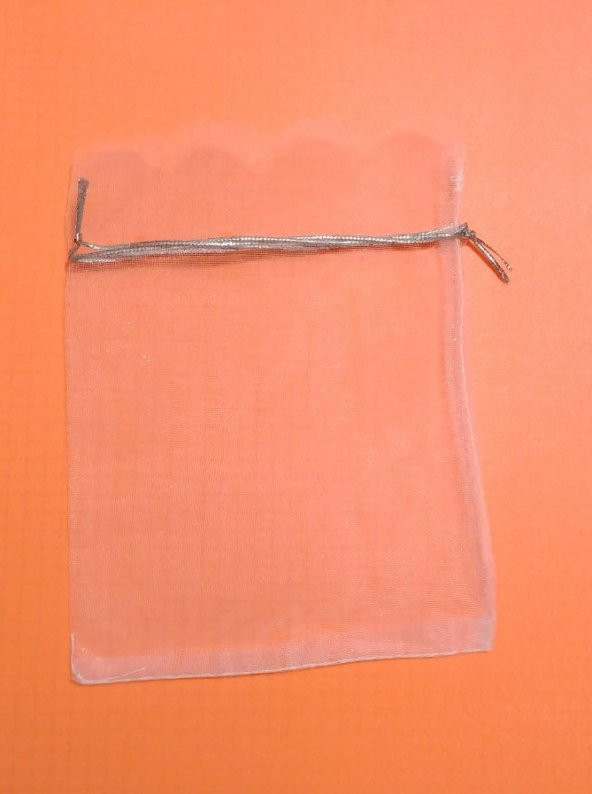 10 Adet Şeffaf Bez Kına Düğün Mevlüt Sünnet Hediye Kesesi Kese Çanta Boyut: 16 cm x 12 cm - 2