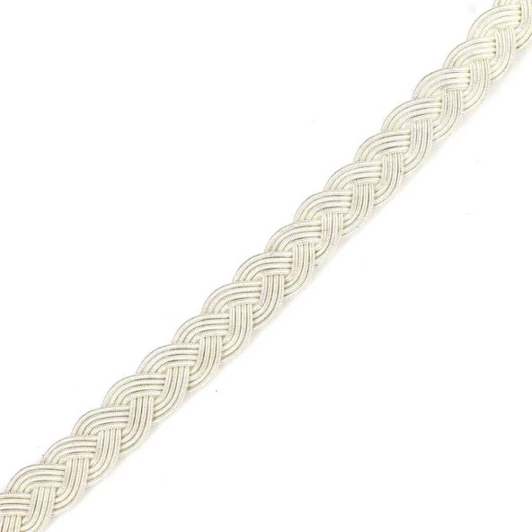 999 Ayar Gümüş Kazaz Örgü Model Bileklik - Resim 3