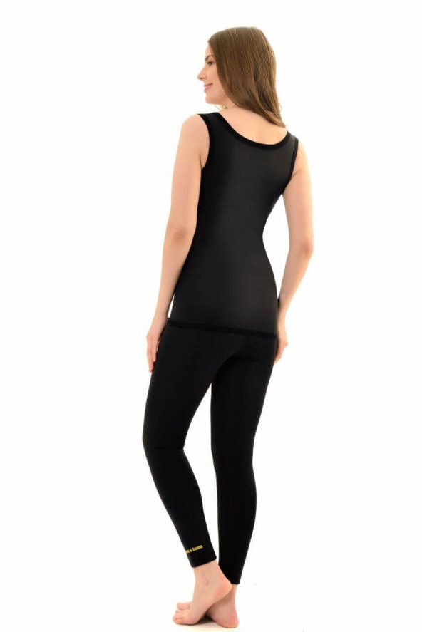 Yeni Orjinal Sweet Sauna Fit 1 Beden Termal Takım Tayt  Atlet Spor Ev Korsesi 7 Beden - 2
