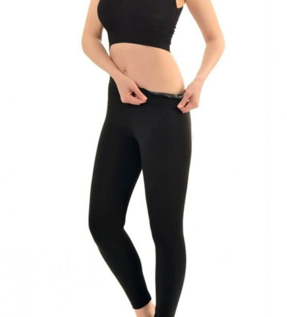 Yeni Orjinal Sweet Sauna Fit 1 Beden Termal Takım Tayt  Atlet Spor Ev Korsesi 7 Beden - 3