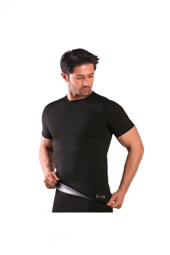 Sweet Sauna Fit 1 Beden Termal Takım Tayt  Atlet Tayt Kısa Kollu Atlet Korsesi - 2