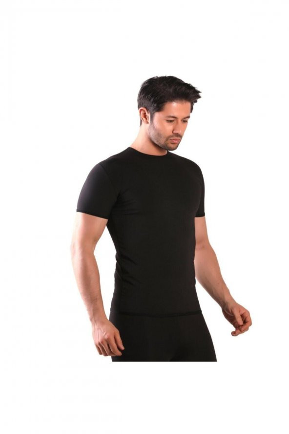 Sweet Sauna Fit 1 Beden Termal Takım Tayt  Atlet Tayt Kısa Kollu Atlet Korsesi - 3