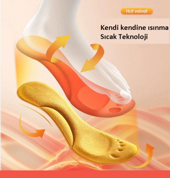 1 Çift Isıtmalı Yumuşak Termal Hafızalı 3D Tabanlık Nefes Alan Kış Ayakkabı Bot Tabanlık Yastığı - 5