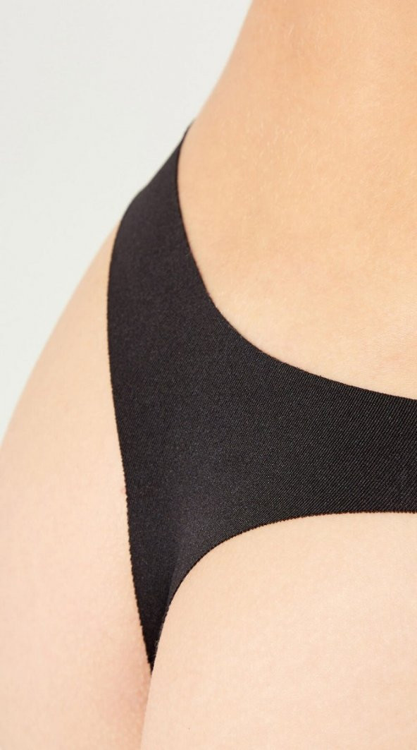 Yumuşak Pamuk Kırmızı Hissettirmeyen İz Yapmayan Dikişsiz Lazer Kesim Tanga String Külot - 3