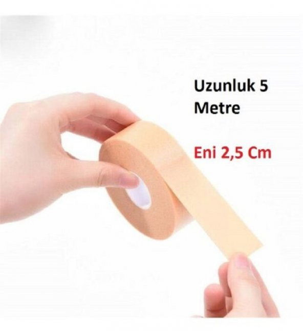 5 Metre Topuk ve Ayak Yan Parmak Arka Koruyucu Bant Jeli Ayakkabı Vurma Engelleyici Silikon Bandı - 3