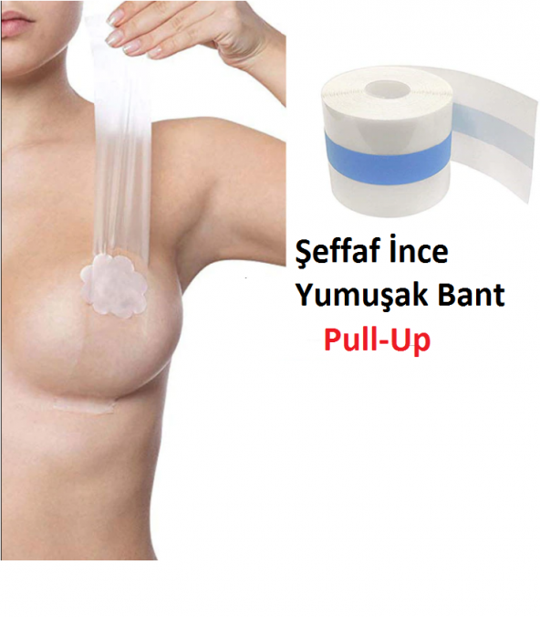 5 Metre Görünmez Çıkartma Push Up Göğüs Meme Dikleştirici Kaldırıcı Kaldırma Ped Bandı - 5