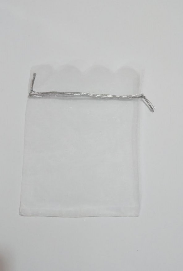 10 Adet Şeffaf Bez Kına Düğün Mevlüt Sünnet Hediye Kesesi Kese Çanta 18 cm x 13 cm - 3
