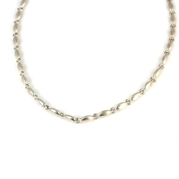 925 Ayar Gümüş Pres Balık Model Kolye - Resim 2