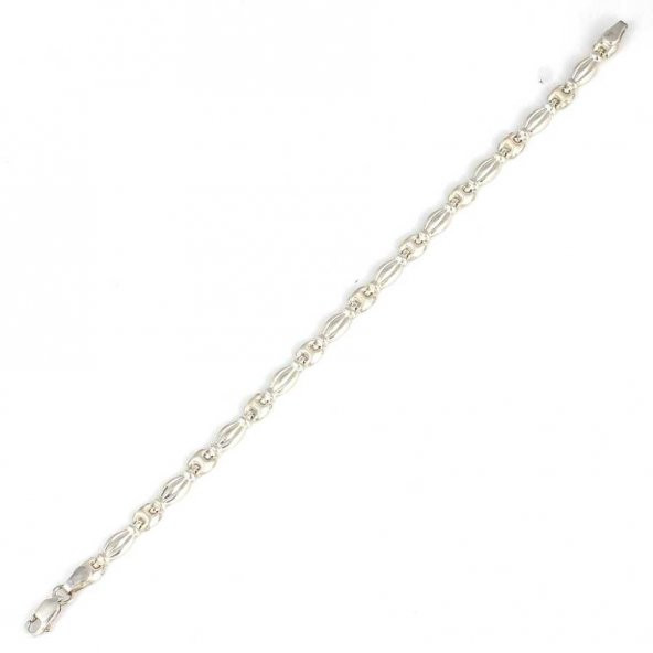 925 Ayar Gümüş Gemici Model Pres Bileklik - 2