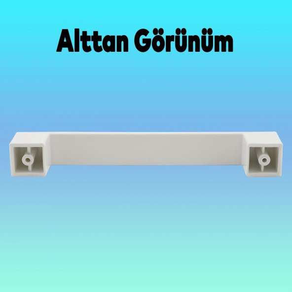 Mobilya Çekmece Mutfak Dolap Kapak Kulpu Kulbu 128 mm Beyaz Sert Plastik Kulp - 4