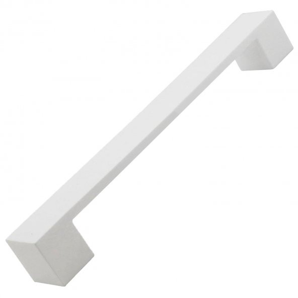 Mobilya Çekmece Mutfak Dolap Kapak Kulpu Kulbu 128 mm Beyaz Sert Plastik Kulp - 5