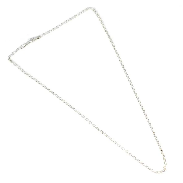 925 Ayar Gümüş 50'Lik Forse Zincir Kolye - Resim 4