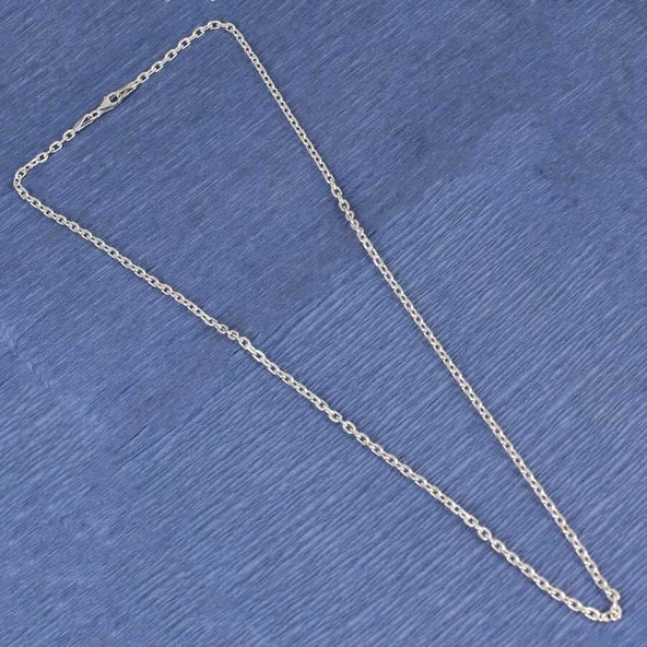 925 Ayar Gümüş 50'Lik Forse Zincir Kolye - Resim 2