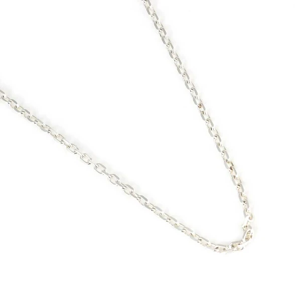 925 Ayar Gümüş 50'Lik Forse Zincir Kolye - Resim 5