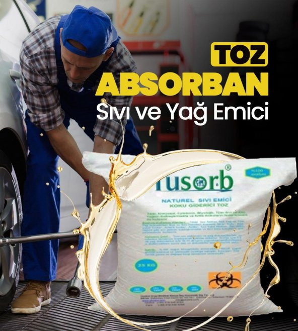 SIVI VE YAĞ EMİCİ TOZ ABSORBAN 25 KG ÇUVAL - 2