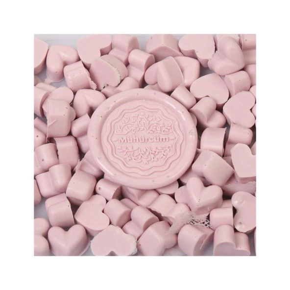 Mühür Mumu Eritme Kalp Boncuk Paket Model No: 31 ŞEKER PEMBE - 2