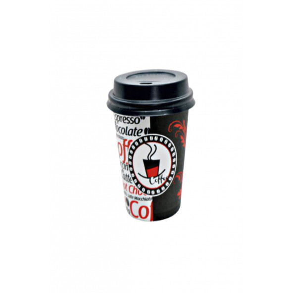 Excodi Cup  7 Oz Kapaklı Karton Bardak 180 ml 100 Adet Kaliteli Otomat Bardağı  Kahve