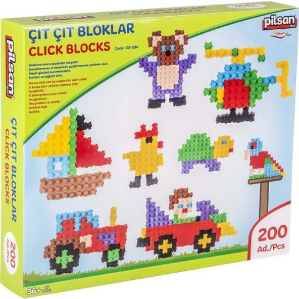 Pilsan Çıtçıt Bloklar Kutulu 200 Parça