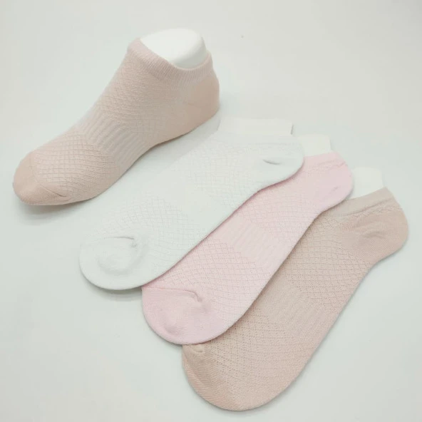 Fileli Sneakers Çorap 12 Li Paket - 9