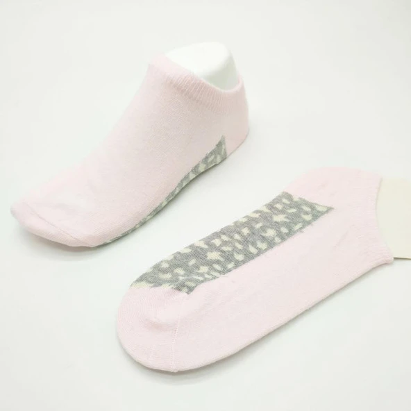 Bayan Sneakers Çorap İki renkli 6 Lı Paket - 9