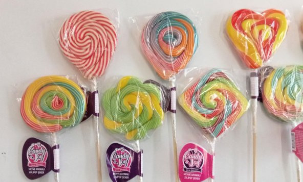 12 Adet 30 Gram Sosyete Lolipop Şeker Farklı Modellerde - 2