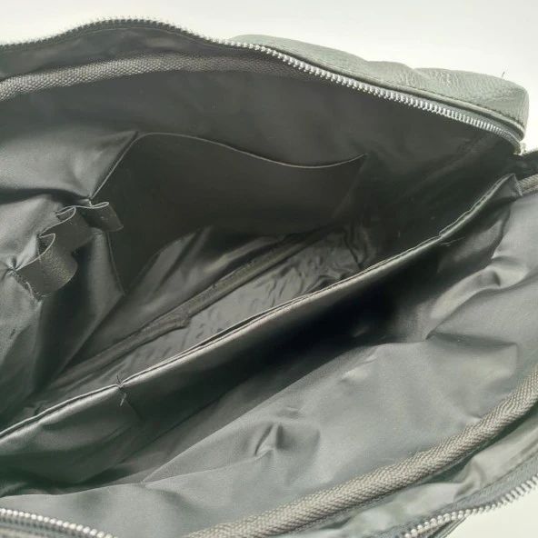 Deri Büyük Boy Erkek Evrak Çantası Kahve Renk - 10