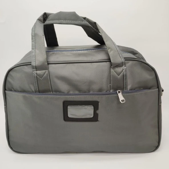 Orta Boy Seyehat ve Spor Çantası Gri Renk - 4