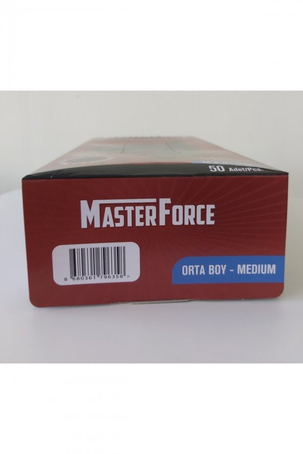 Master Force Siyah Nitril Eldiven Medıum ( M ) Orta Boy - 2