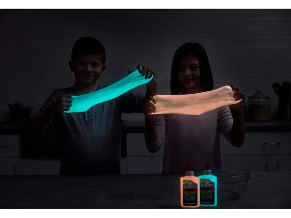 Elmer S Karanlıkta Parlayan Yapıştırıcı Slime Seti Karanlıkta Parlayan Slime - 2