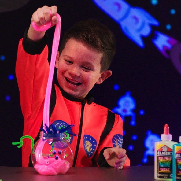 Elmer S Karanlıkta Parlayan Yapıştırıcı Pembe Karanlıkta Parlayan Slime 147 ML - 2