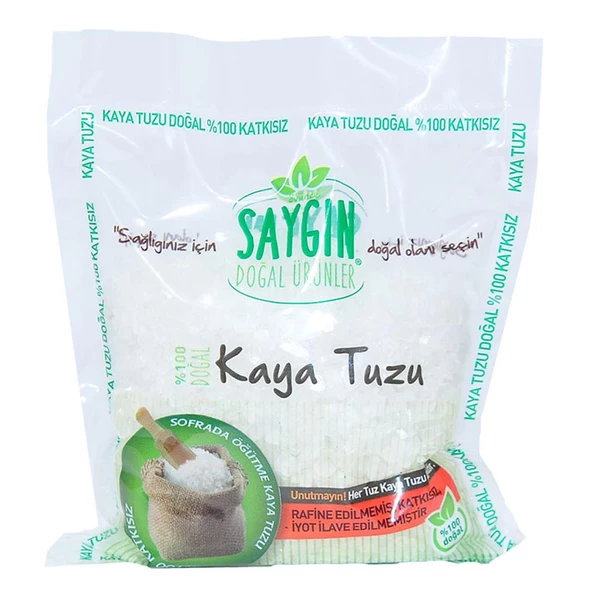Saygın Rafine Edilmemiş Katkısız İyotsuz Çakıl Kaya Tuzu 500GR - 4