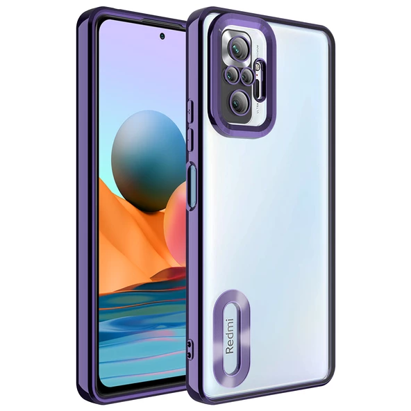Gpack Xiaomi Redmi Note 10 Pro Kılıf Logo Gösteren Kamera Korumalı Silikon - 7