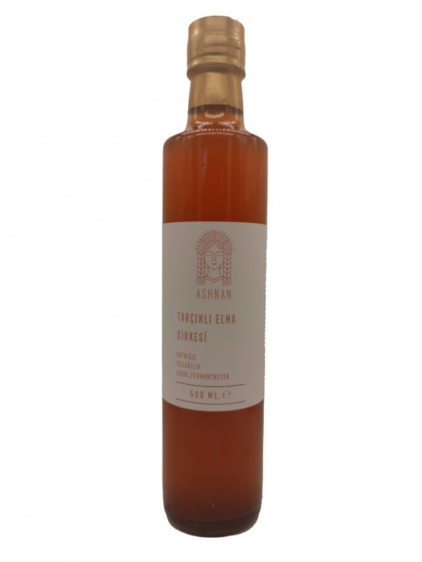 Ashnan Tarçınlı Elma Sirkesi 500 ml (Doğal Fermantasyon ,Filitresiz Sirke) - 1