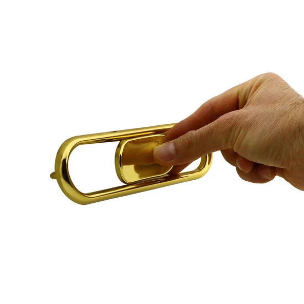 Büyük Trend Düğme Mobilya Mutfak Çekmece Dolap Dolabı Kulpu Kulbu Plastik Gold Altın Kulpları 32 Mm - 5