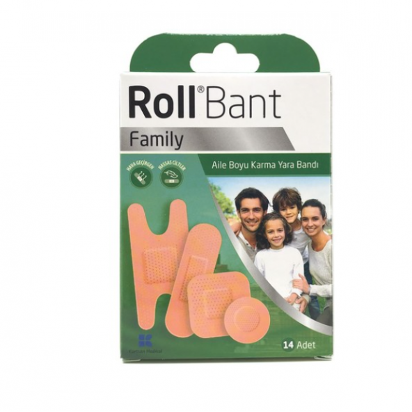 Roll Bant Family Yara Bandı 14lü