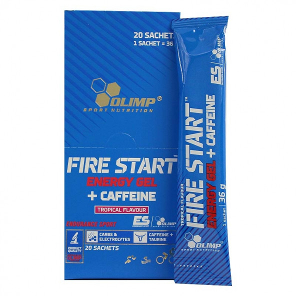 Olimp Fire Start Energy Gel  Caffeine 36 Gr 20 Saşe